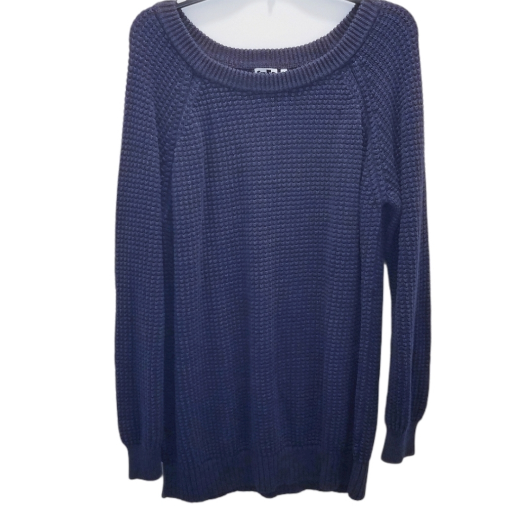 Free Press Oversized Sweater Cut Out Back Size Juniors Large